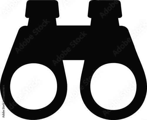 Illustration of binoculars, a tool used for viewing distant objects, often used in outdoor activities and surveillance scenarios