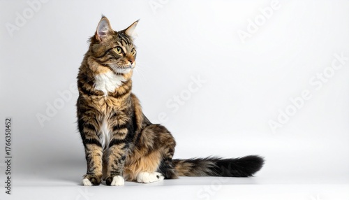 cat on white background