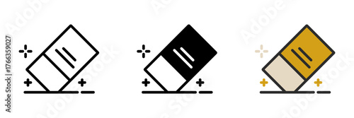Eraser is used to correct mistakes, symbolizing learning, improvement, and the process of growth through practice.