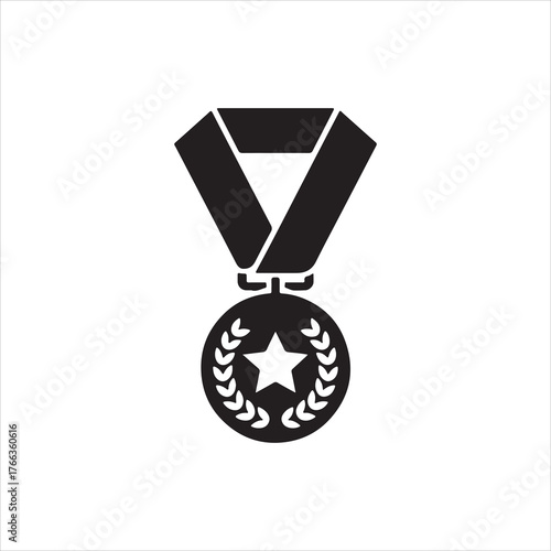 Gold silver and bronze medals with ribbons vector illustration