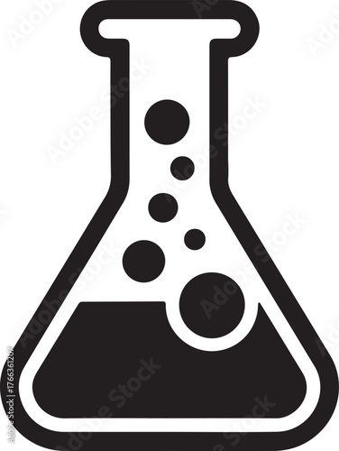 science and chemistry test tube vector illustration with chemical formula