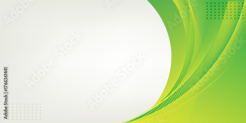 Modern white and green color abstract background