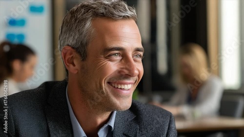 Smiling businessman