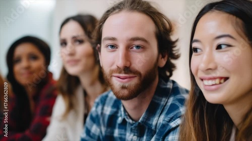 friends smiling together
