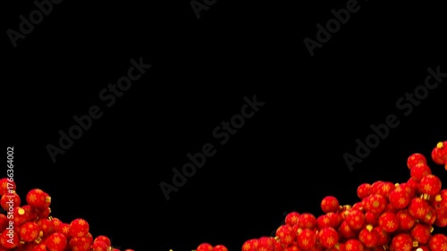 Christmas Red Ball Alpha Transition