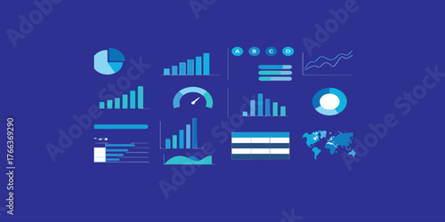 Print  Data visualization dashboard elements