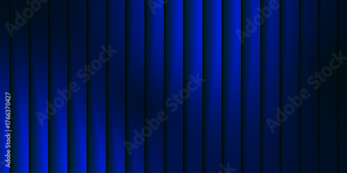 light blue Vertical Stripes with outside Spotlight Effect abstract background. creating a sense of depth, motion, and modern digital energy. Abstract corrugated PVC texture effect. Blue wall elements.