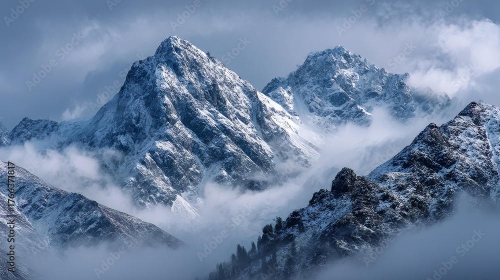 Obraz premium snowy mountains