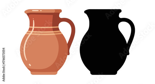 old clay jug