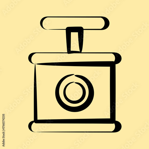 Icon tnt. Gold mining elements. Icon in hand drawn style.