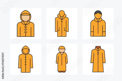 Group of men and women person icons and silhouettes vector illustration set for business, family, couple, child, and love design symbol sign