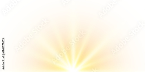 Glowing orange light ray effect exploded isolated on transparent background. Stripes beam pattern. Stylish illustration modern trend colors, ideas graphic design for web banner background, vector.	