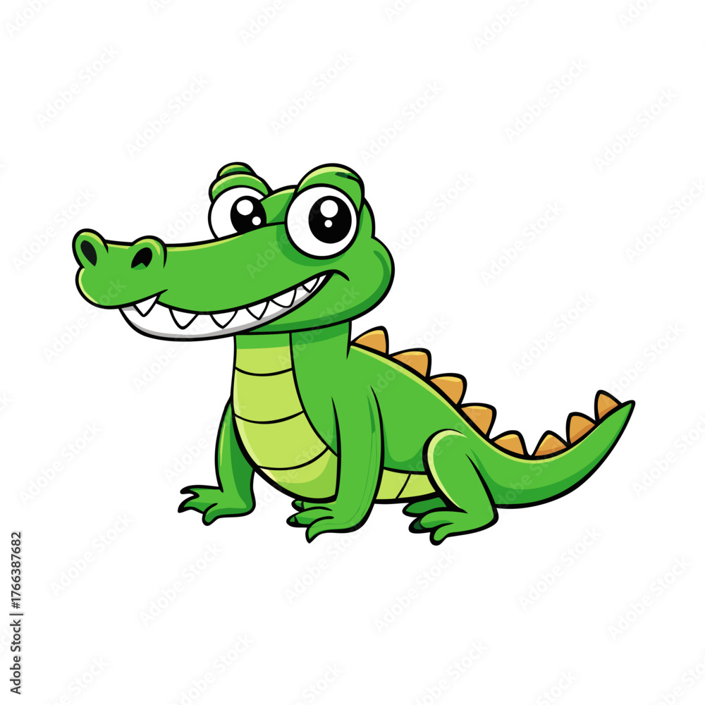 Fototapeta premium cartoon crocodile cartoon