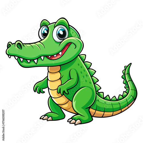 cartoon, animal, dinosaur, dragon, illustration, vector, lizard, crocodile, reptile, green, cute, fun, dino, character, wildlife, alligator, drawing, gecko, monster, art, baby, happy, frog, funny, nat