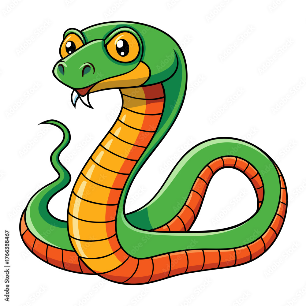 Fototapeta premium snake in a circle