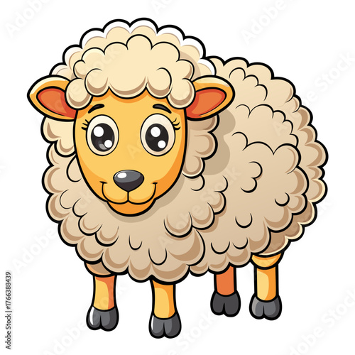vector illustration of a sheep