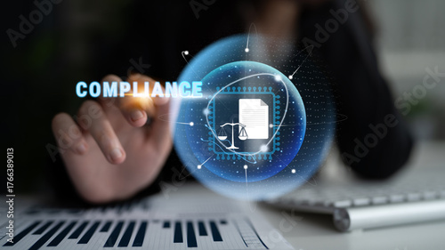 Tableau sur toile Technology solutions for regulatory and legal compliance