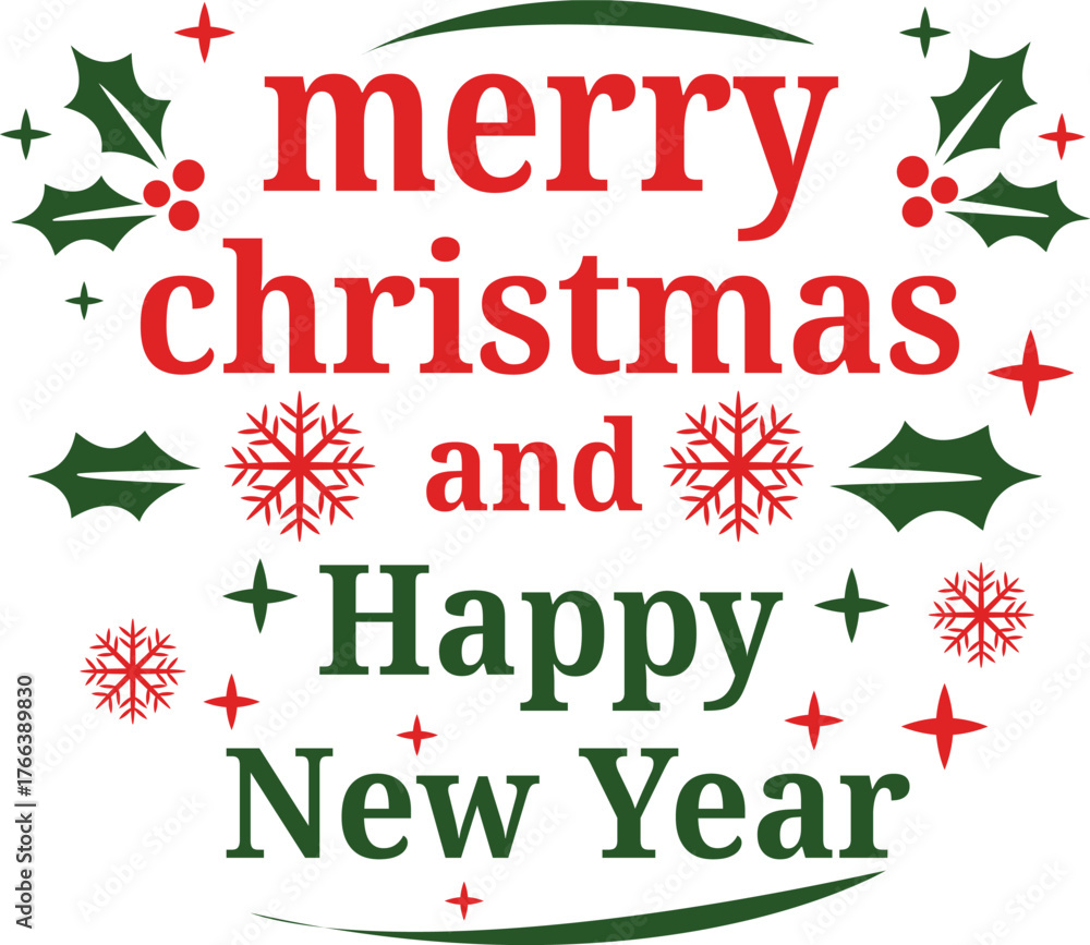 Obraz premium Christmas Day Celebration Symbol Set