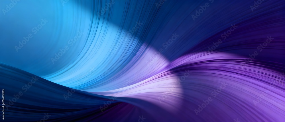 Fototapeta premium Blue Purple Fluid Lines Tech Gradient Series Design Materials