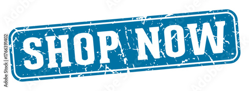 shop now rectangular sign. shop now stamp