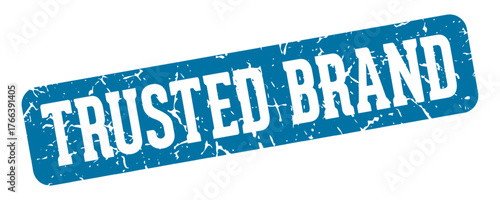 trusted brand rectangular sign. trusted brand stamp