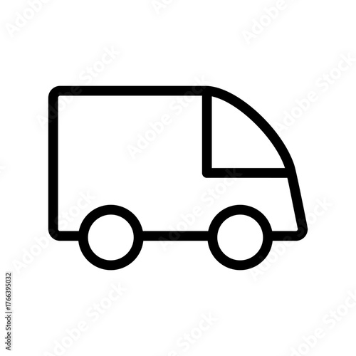 Truck vector icon. Lorry illustration sign. Autotruck symbol or logo.