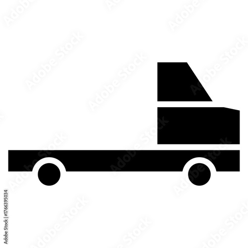 Truck vector icon. Lorry illustration sign. Autotruck symbol or logo.