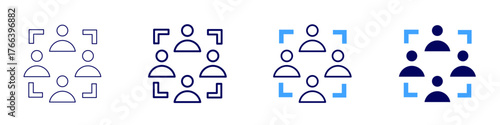 Connect banking icon in 4 different styles. Thin Line, Line, Bold Line, Duotone. Duotone style. Editable stroke