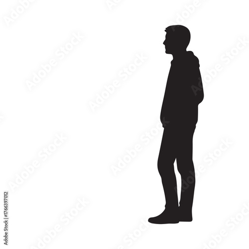 silhouette of a man