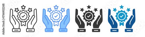 Brand Loyalty Icon Set Multiple Style Collection
