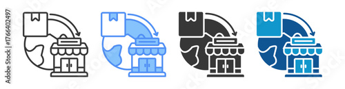 Import Icon Set Multiple Style Collection