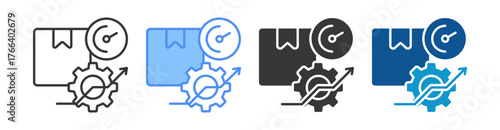 Productivity Icon Set Multiple Style Collection