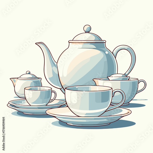 Tea set porcelain