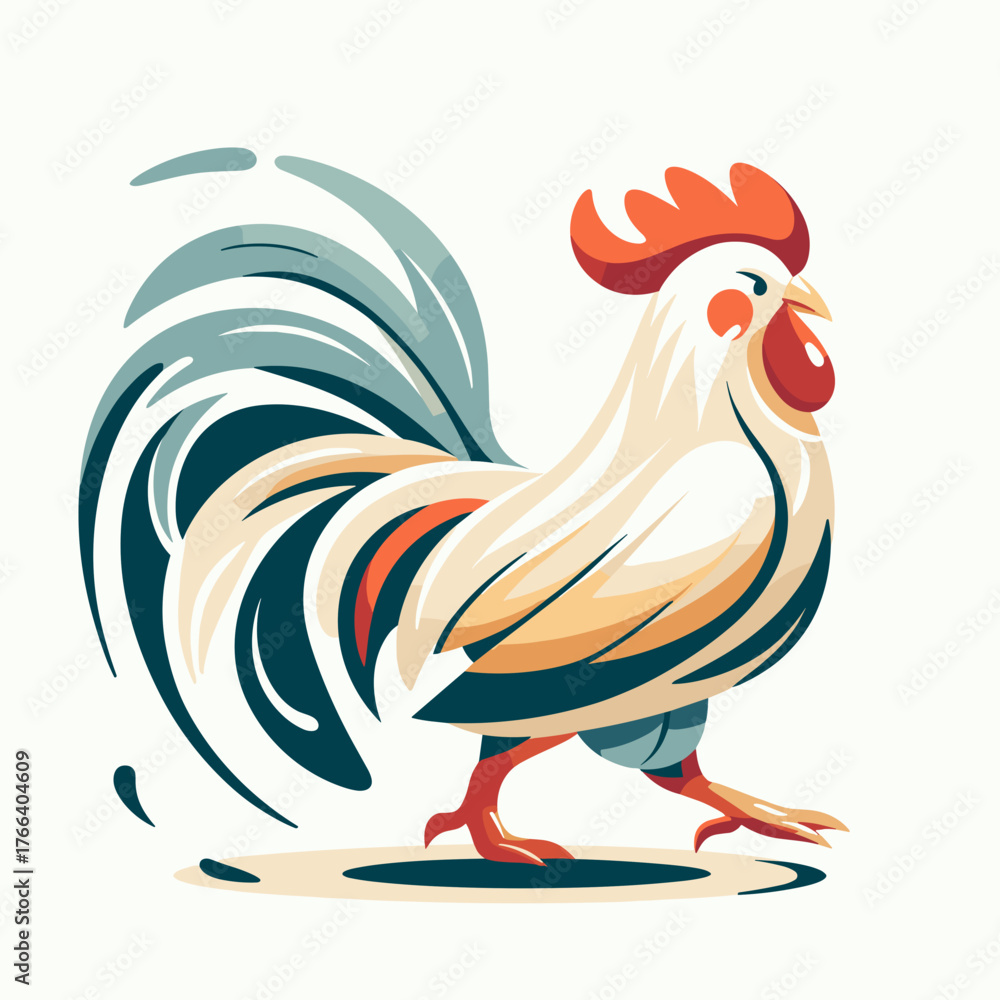 Fototapeta premium Rooster zodiac figurine