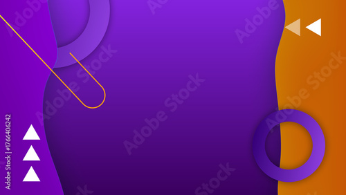 Dynamic Abstract Background with Purple and Orange Geometric Shapes