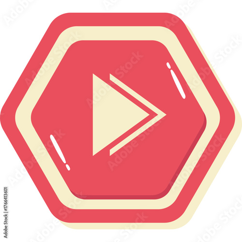 Cartoon Button Icon