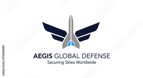 Aegis Global Defense logo featuring stylized wings and a central aircraft silhouette.
