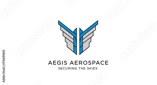 Aegis Aerospace logo with wings and tagline Securing The Skies.