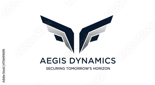 Aegis Dynamics logo with wings representing security and future vision.