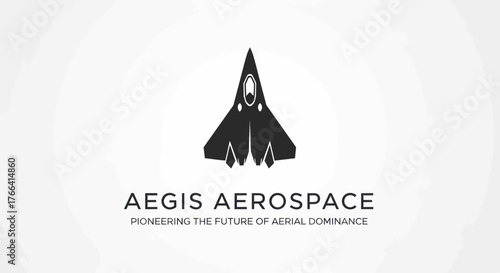 Aegis Aerospace logo featuring a top-down view of a stealth fighter jet.