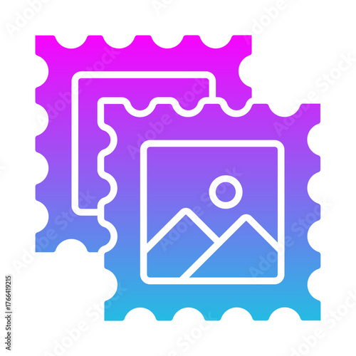 Stamp collecting Icon