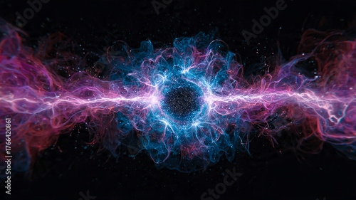 An explosion of cosmic energy, a ball of plasma