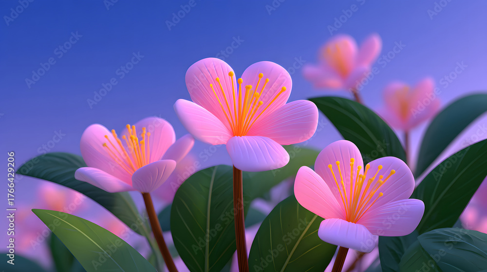 Naklejka premium Spring equinox spring cherry blossom spring natural flower beautiful background