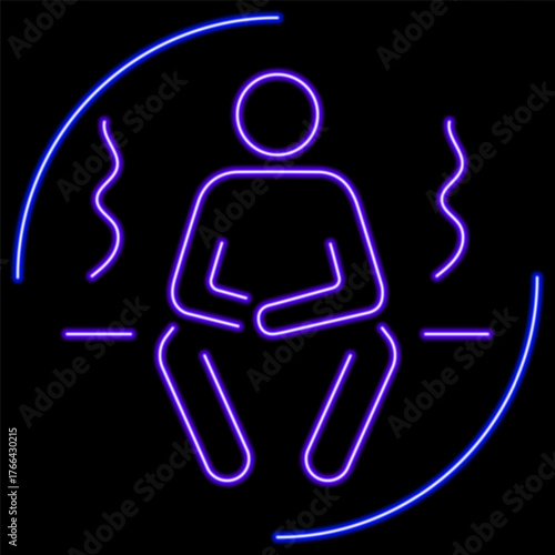 sauna neon sign, modern glowing banner design, colorful modern design trends on black background. Vector illustration.