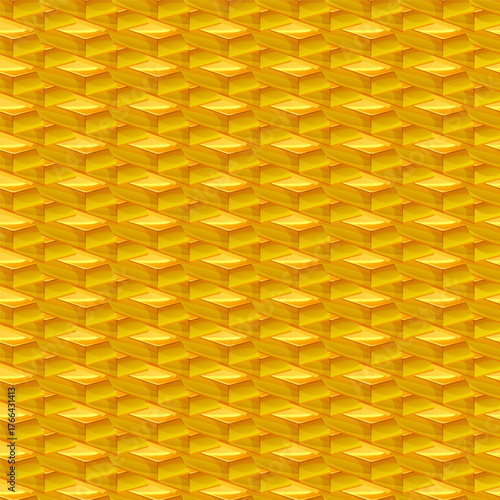 Background gold bar seamless pattern