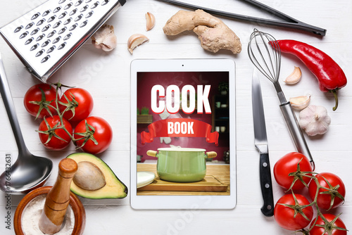 Digital recipe book, kitche...