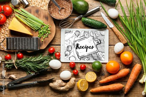 Tablet computer with tasty ...