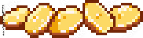 pixel illustration of gold coins stack