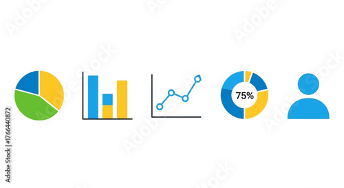 Data Analysis and Statistics Icons Set