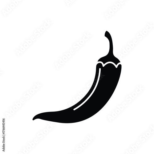 Chili icon. Pepper icon. Hot pepper icon. Chili pepper vector icon.